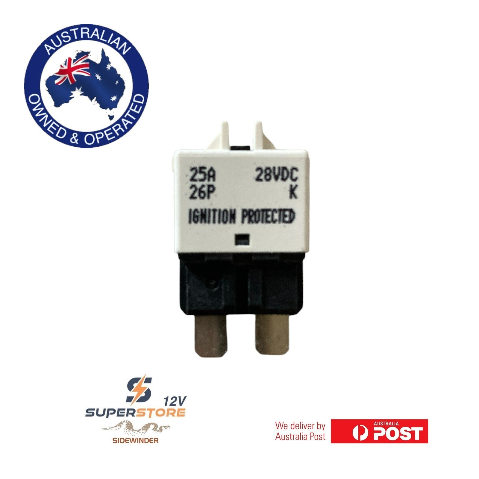 12V 24V Manual reset circuit Breaker Fuse 2A 4x4 Caravan Dual Battery system